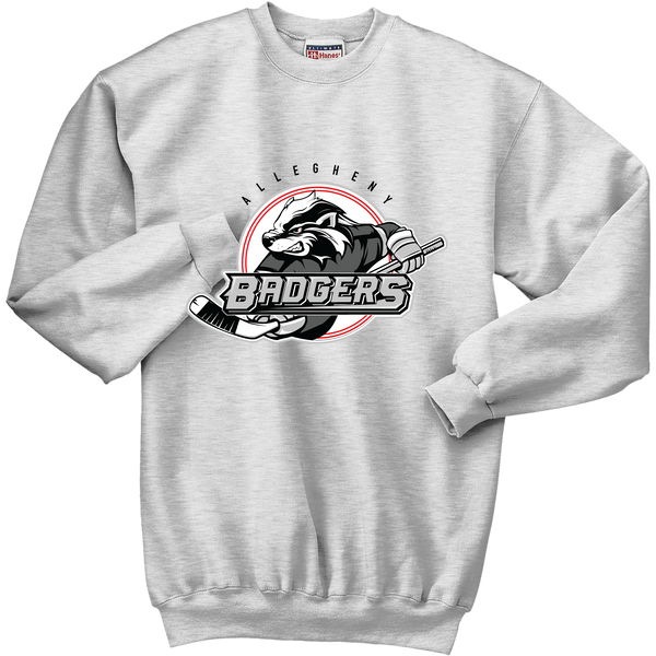 Allegheny Badgers Ultimate Cotton - Crewneck Sweatshirt