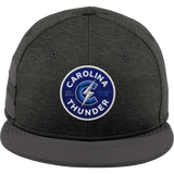 Carolina Thunder New Era Shadow Heather Striped Flat Bill Snapback Cap